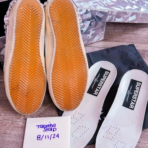 ❌ SOLD ❌ Golden Goose Size 38 Swarovski Superstars - Picture 5 of 10